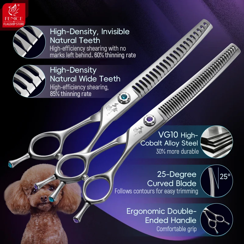 Fenice King Series 7 Inch VG10 - Grooming Scissors review and price