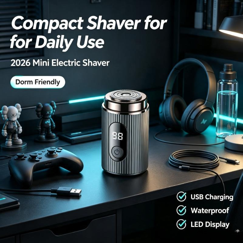 2026 Mini Electric Shaver Port - Mens Grooming Travel Kit review and price