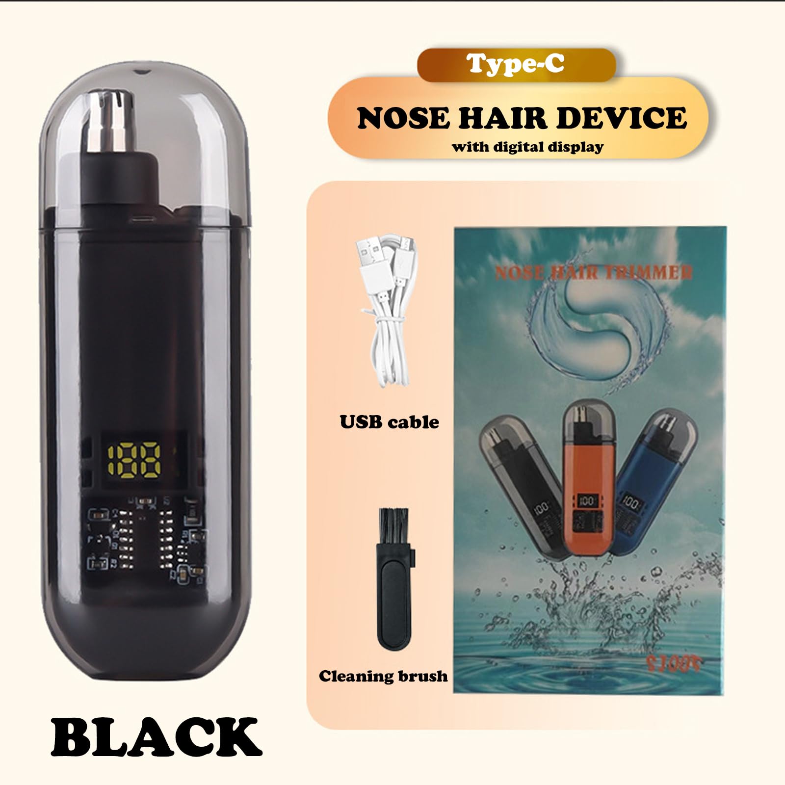 Nose Ear Hair Trimmer USB Rech - Nose Trimmer review and price