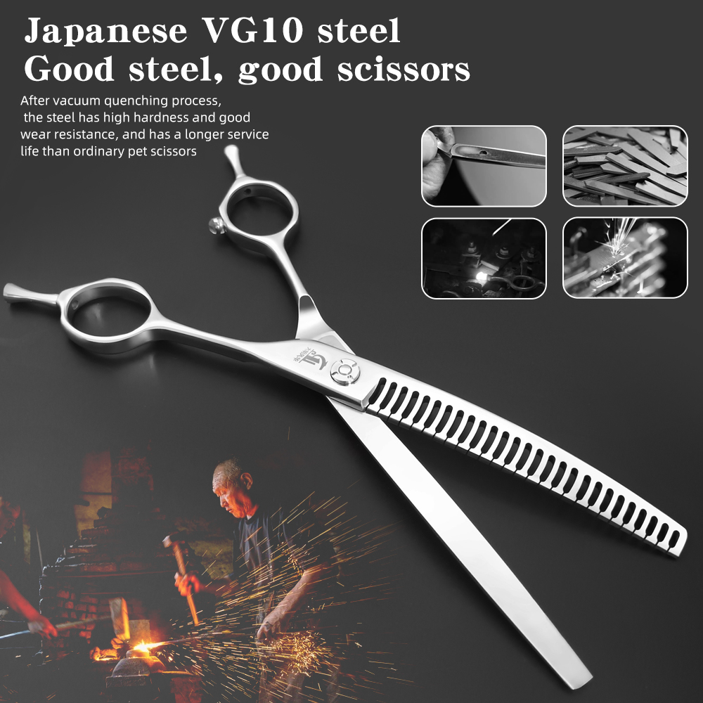 Dog Grooming Fishbone Scissors - Grooming Scissors review and price