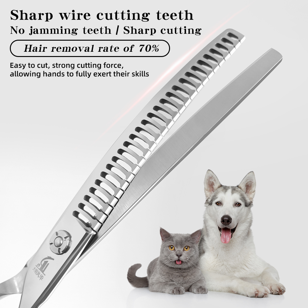 Dog Grooming Fishbone Scissors - Grooming Scissors review and price