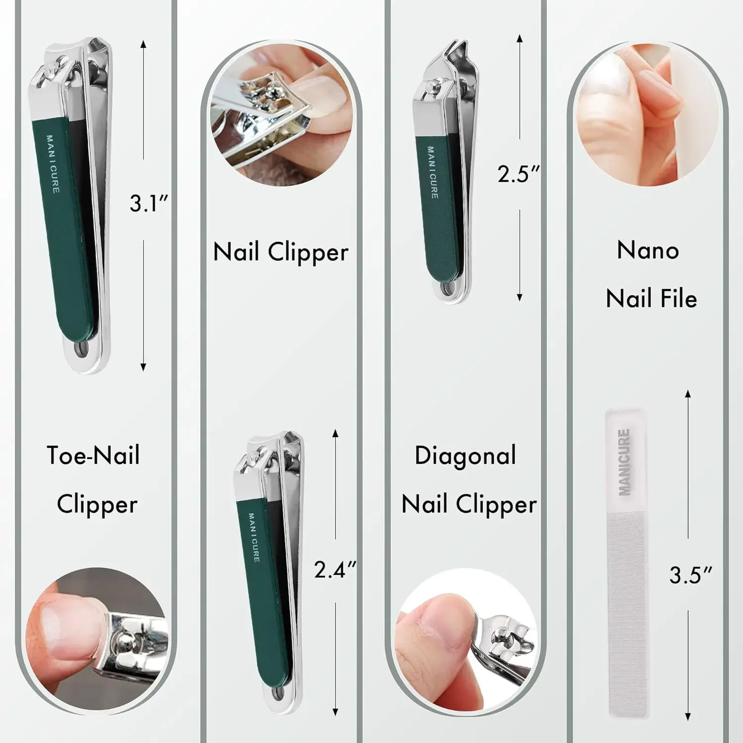4 Pcs Men/Women Manicure Trave - Mens Grooming Travel Kit review and price