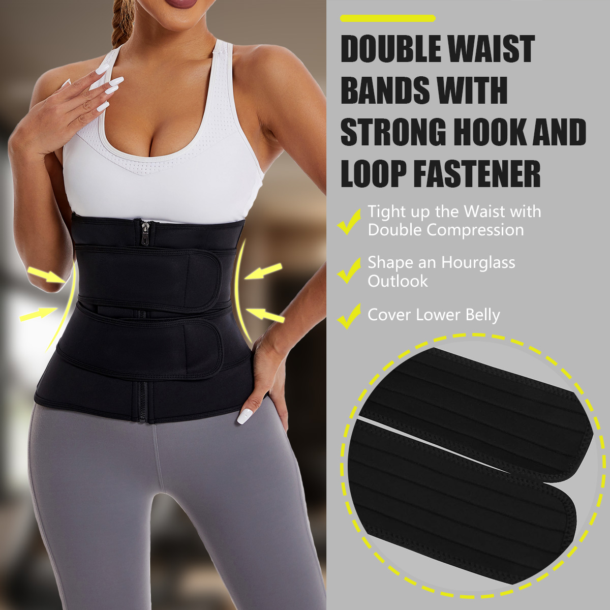 Women Waist Trainer Belt Doubl - Body Trimmer review and price
