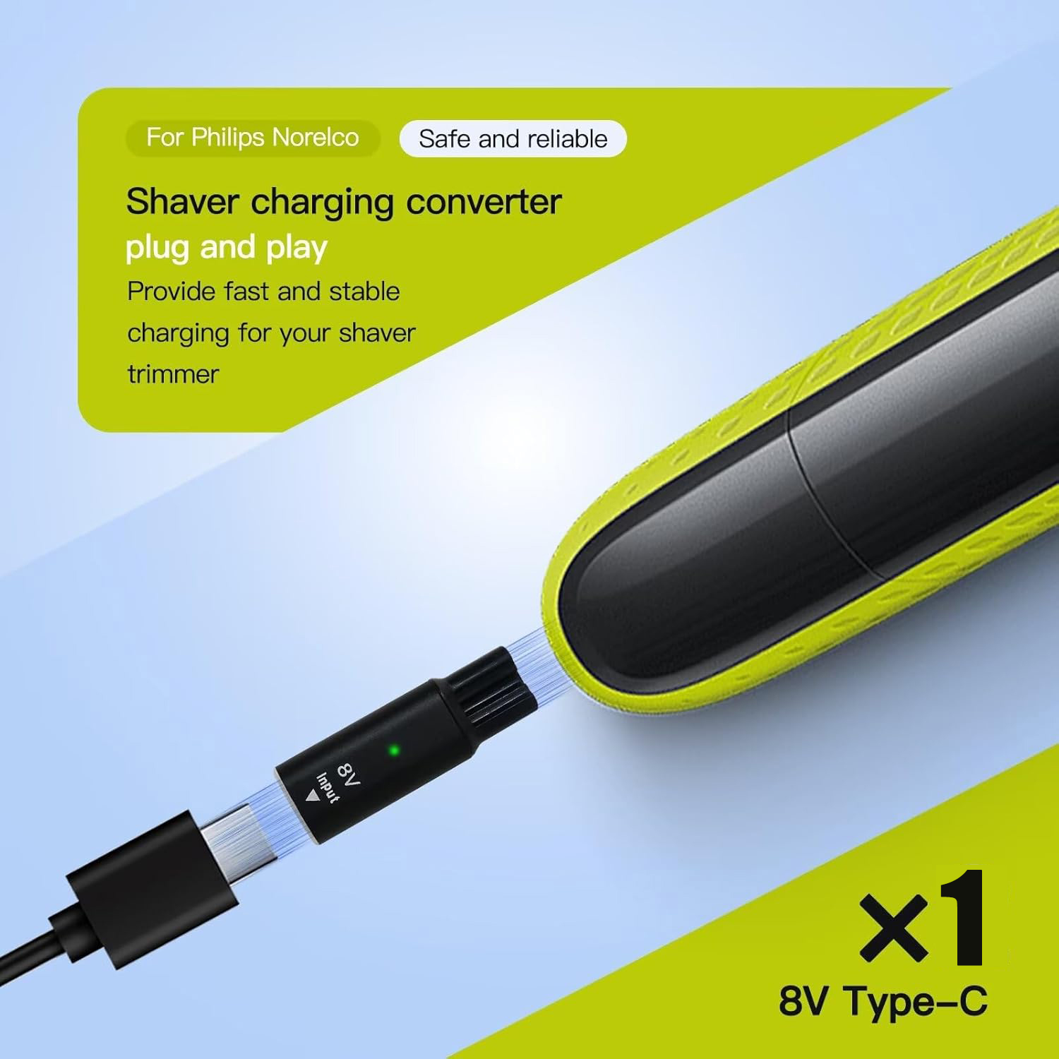 8V HQ850 Type-C Shaver Charger - Electric Razor review and price