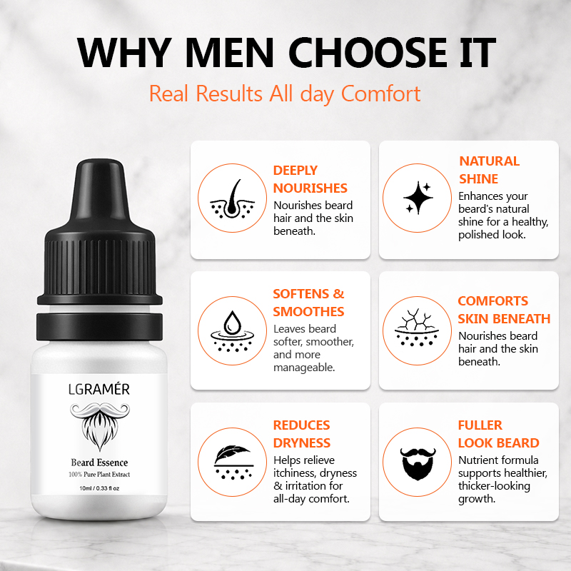 Men's Beard Growth Serum Nouri - Beard Oil review and price