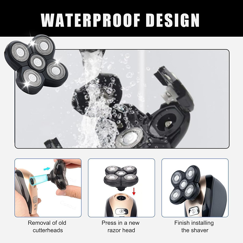 5 Blade Rotating Head for Head - Electric Razor review and price