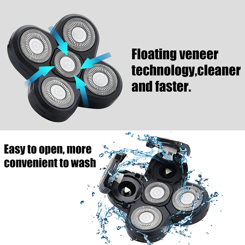 5 Blade Rotating Head for Head - Electric Razor review and price