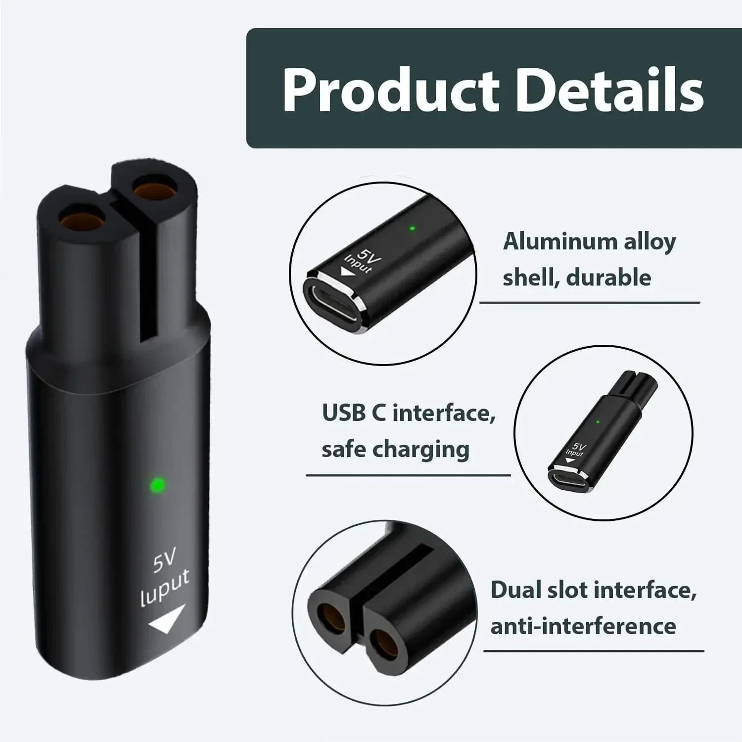 5V Type-C Shaver Adapter Charg - Body Trimmer review and price