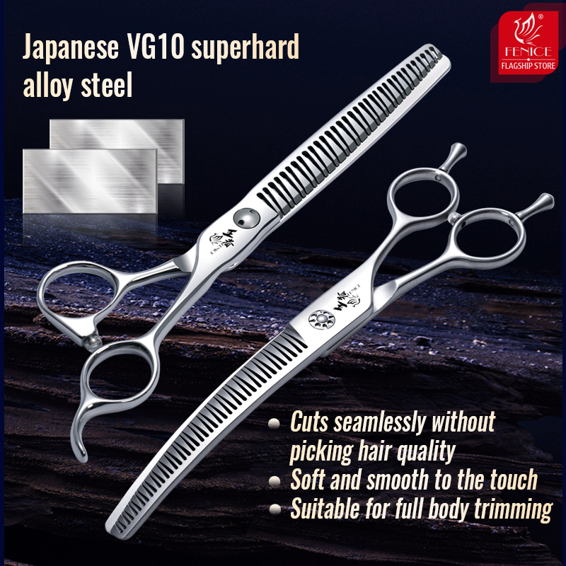 Fenice 7 Inch 3D Gradient Trac - Grooming Scissors review and price