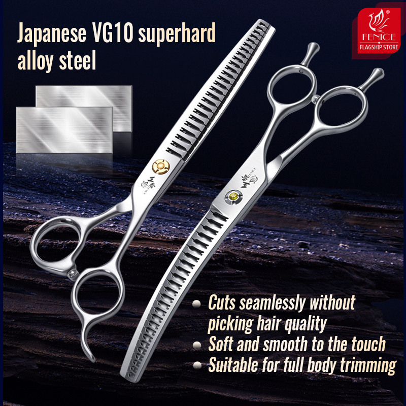 Fenice 7 Inch 3D Gradient Trac - Grooming Scissors review and price