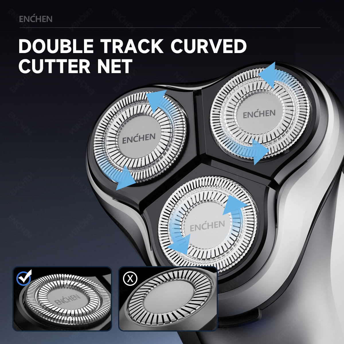 ENCHEN Blackstone's Replacemen - Electric Shaver Rotary review and price